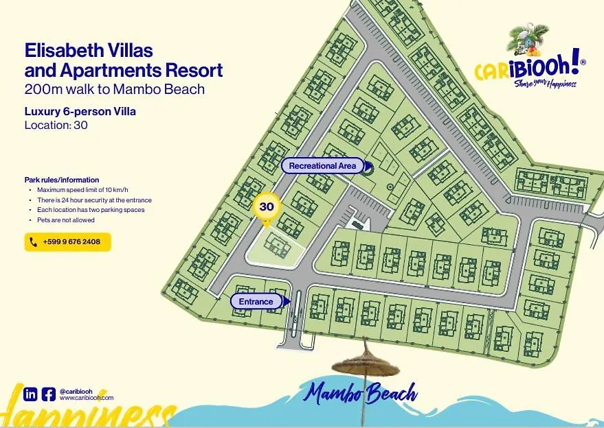 Villa Amber 30 With Pool, Mambo Beach Willemstad Apartment